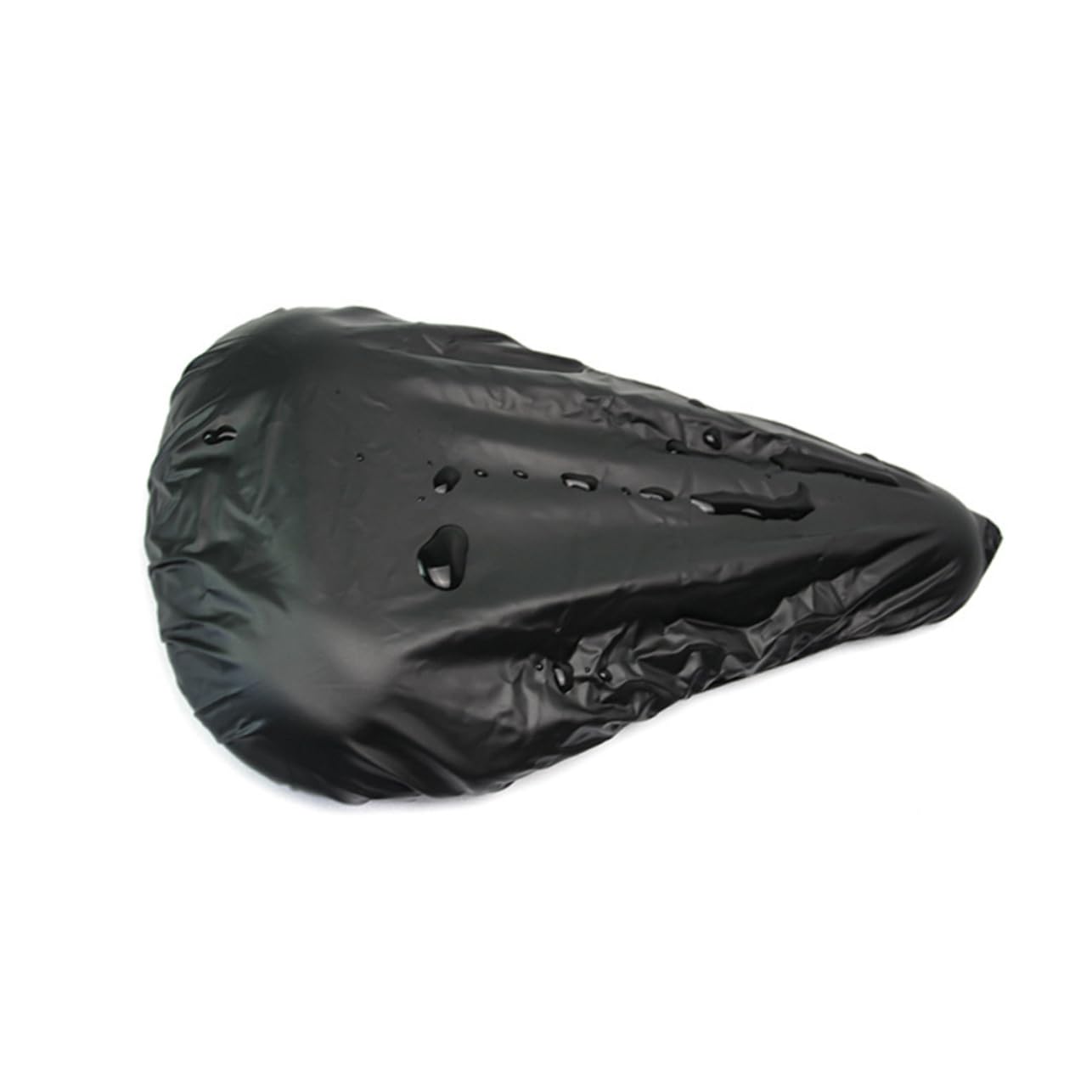 Selle de Vélo Large Noire en Cuir PU avec Ressorts, 2 Pièces