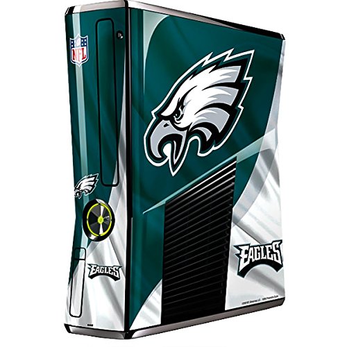 Skinit Decal Gaming Skin Compatible with Xbox 360 Slim (2010) - Officially Licensed NFL Philadelphia Eagles Design