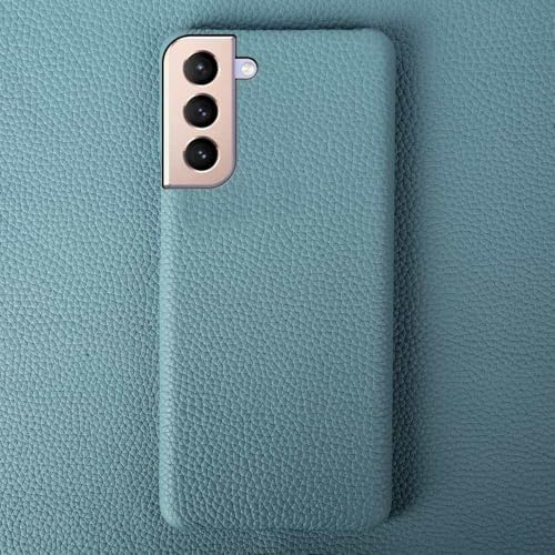 Coque de protection Samsung S21Ultra bleu azur l'élégance de la texture litchi
