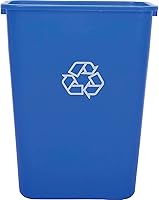 Vista 2 de Global Industrial Plástico Reciclaje Papelera, 41-1/4 Qt., Azul