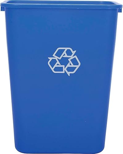 Miniatura 2 de Global Industrial Plástico Reciclaje Papelera, 41-1/4 Qt., Azul