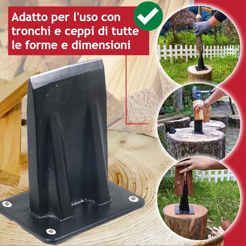 SPARES2GO Scalpello Per Legna Da Ardere, Grande, Resistente, Per Spaccare Legna Da Ardere - 7