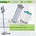 Filter Replacement for Tineco A10 A11 Hero, A10 A11 Master, PURE ONE S11, PWRHERO11 Snap Cordless Vacuum Cleaner, 2 Pre filters and 2 HEPA filters