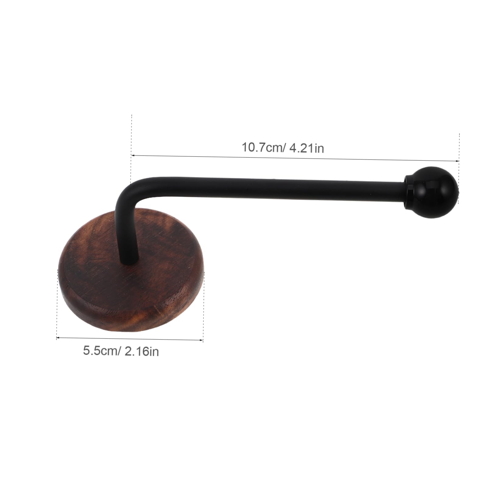 Homoyoyo Wall Mounted Hair Tie Organizer Rack No Drill Wooden Headband Holder for Hair Accessories Stylish Hair Bands Storage for Scrunchies and Items