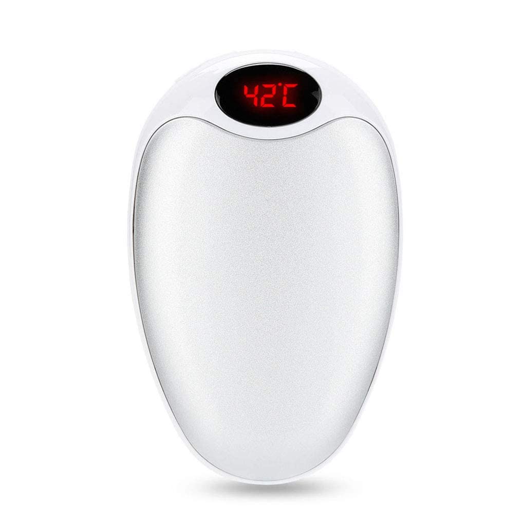 Display Digitale Intelligente Scaldamani Ricaricabile 2 in 1 Power Bank Multifunzione 4000 mAh USB Scaldamani a Doppio Lato Scaldamani Elettrico Power Bank
