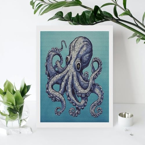 Pintura fotográfica de diamante de pulpo para aprender DIY fácilmente 4