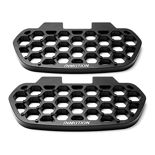 HUAYUWA Inmotion V11 V12 Honeycomb Pedals, V11 V12 Electric Unicycles Non-Slip Off-Road Pedals High-Density Aviation Aluminum Footrest Accessories (Black)