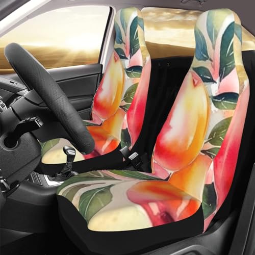 Housse de siège de voiture pêche aquarelle universelle pour auto et SUV (Lot de 2)