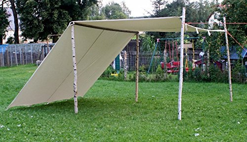 medieval tarp 10ft x 10ft TARPAULIN pre medival civil war canvas tent for Living history Reenactment bell frame knight DIY & Tools Pottery Wheels Mobile Energie für Camping Temperatur:32°F~59°F (0°C~15°C)