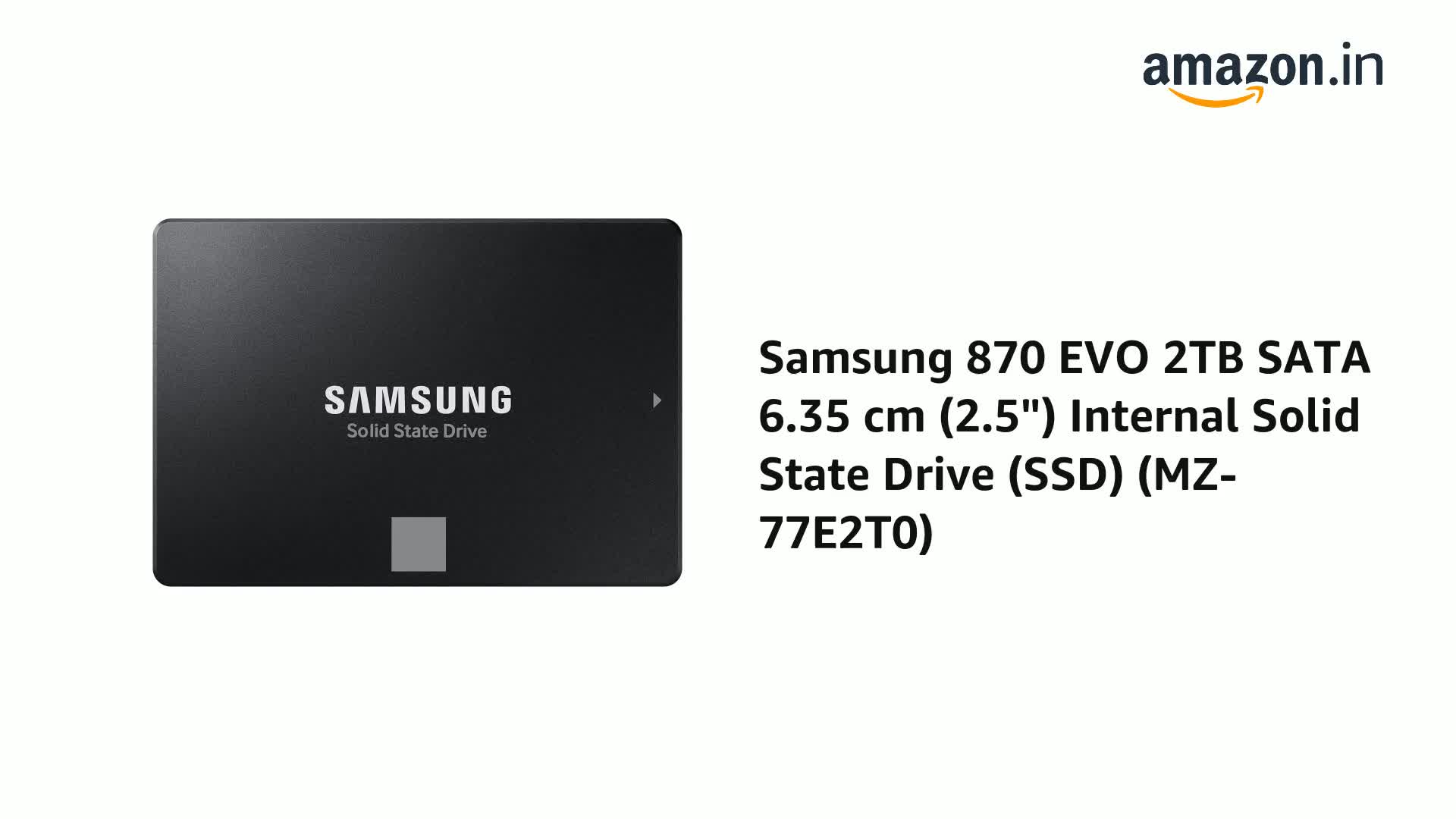 内蔵型SSD SAMSUNG SSD 870 EVO 2TB samsung-870-evo-2tb-sata-6-35-