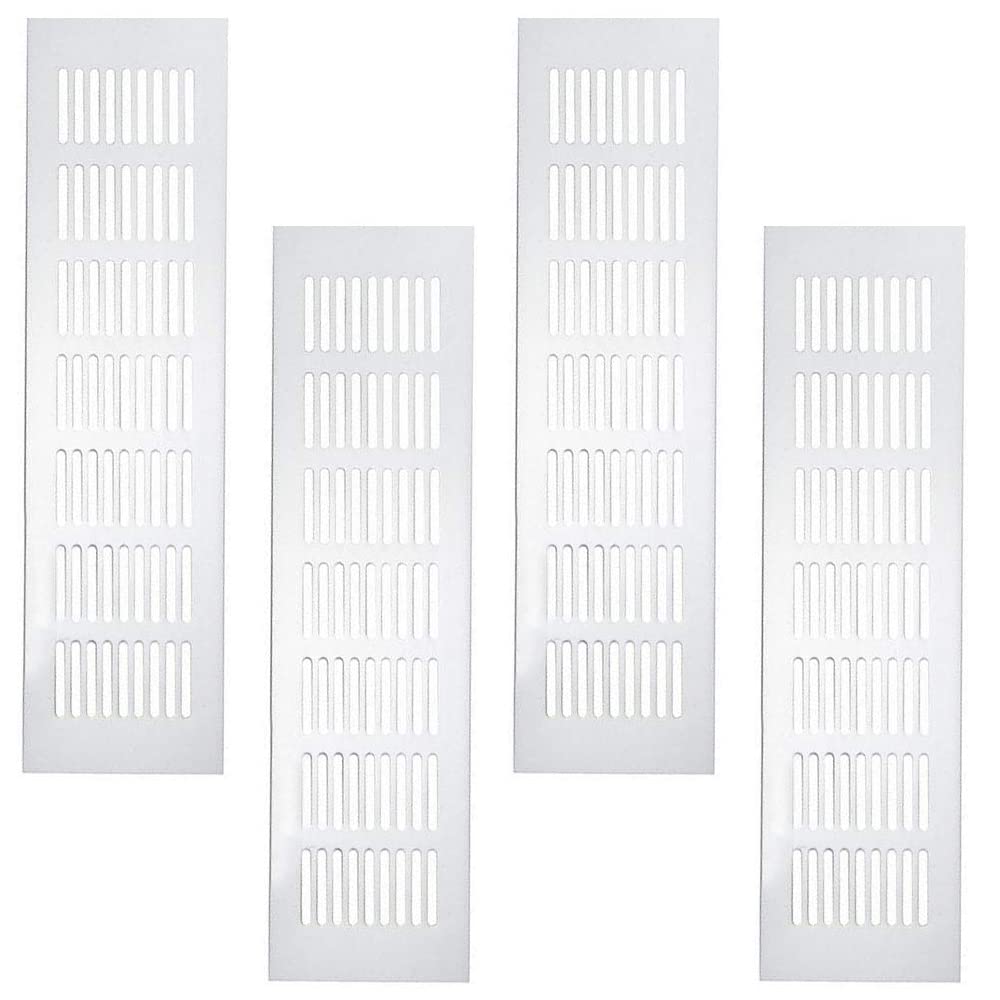 Griglie Di Aerazione In Alluminio - 4 Pezzi 80x300mm, Per Armadi E Scarpiere, Antiumidità - Foto 9