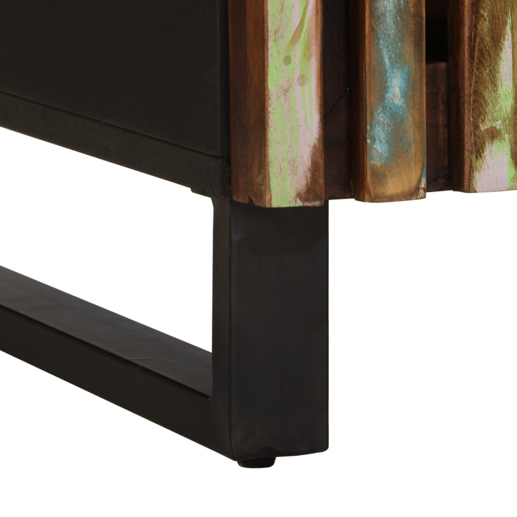 Homgoday Tavolino da caffè 80 x 51 x 40 cm, in legno massello di acacia, tavolino da tè per soggiorno, sala d'accoglienza degli ospiti, ufficio e corridoio