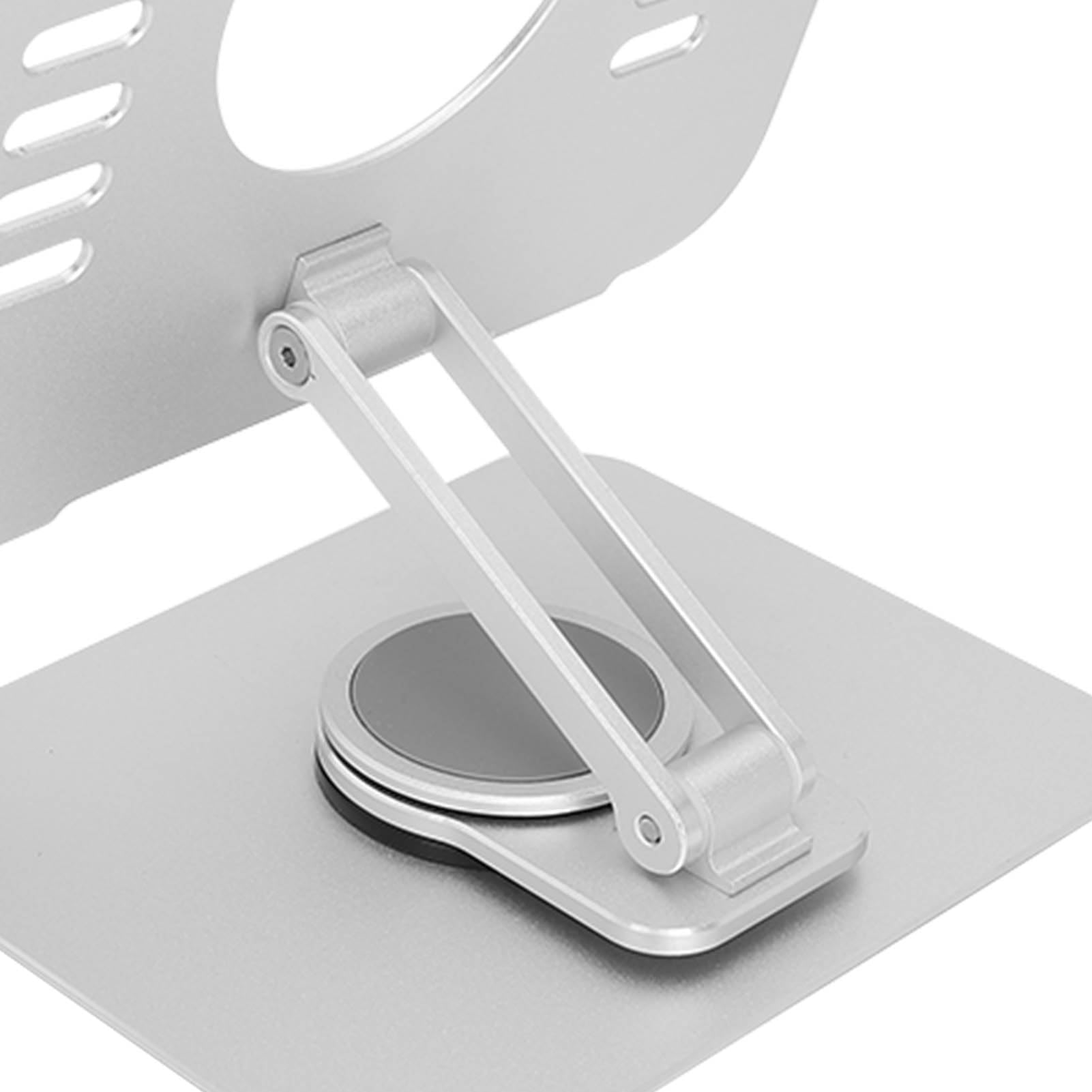 Supporto per tablet Altezza regolabile Fori di respirazione in silicone antiscivolo Supporto per telefono in lega di alluminio per scrivania da ufficio compatibile con dispositivi