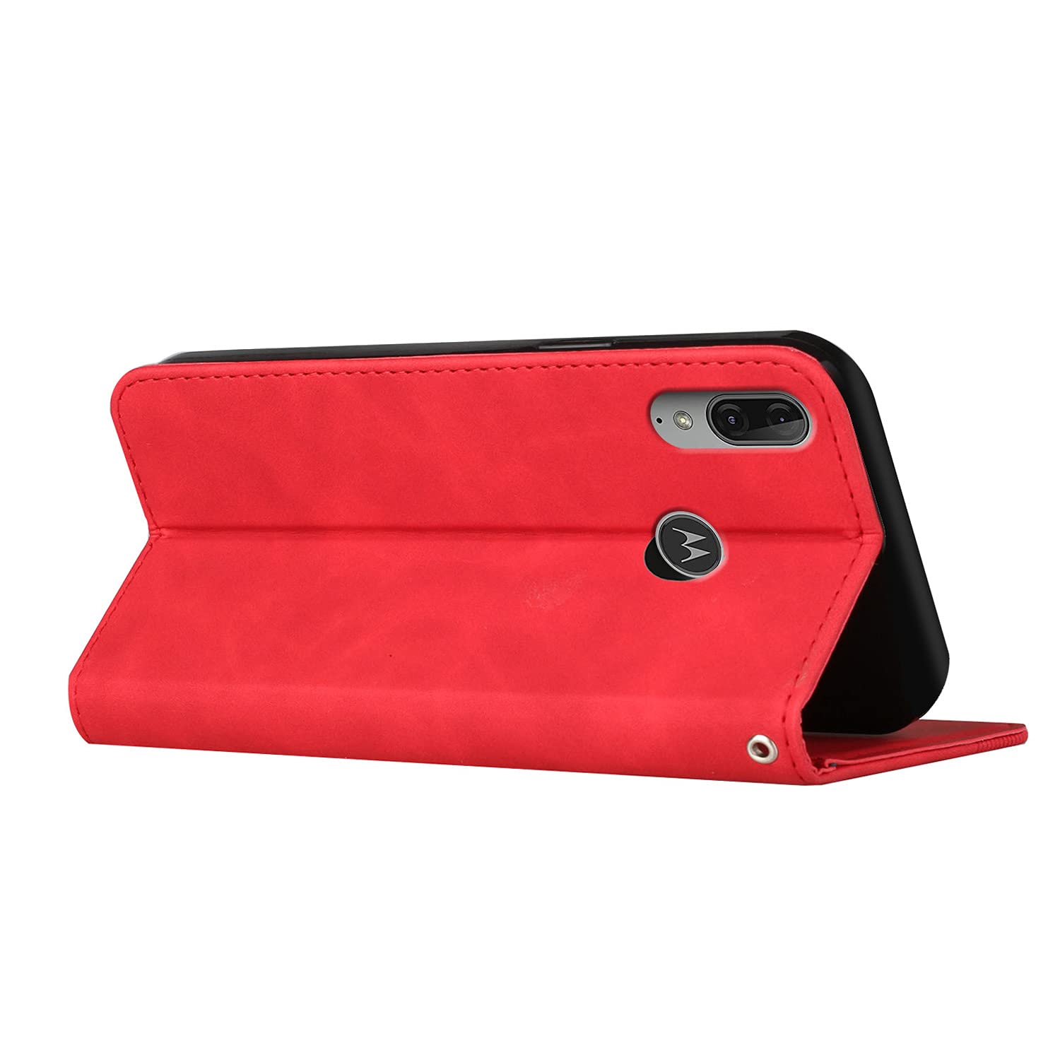 COODIO Custodia in Pelle per Motorola Moto E6 Plus, Cover a