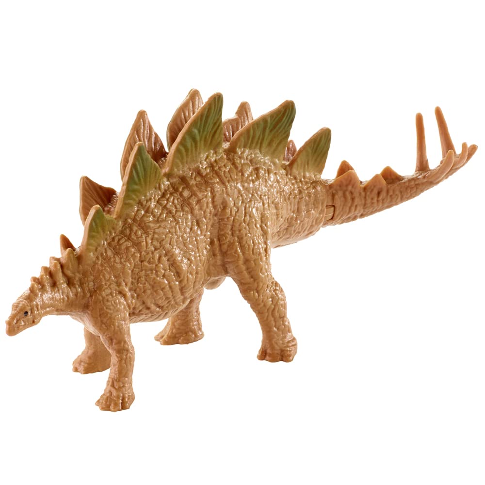Mini figuras coleccionables de dinosaurio inspiradas en el mundo jurásico, figura de dinosaurio de estegosaurio, marrón con placas verdes, bolsa ciega identificada sin abrir ~ Wave 10