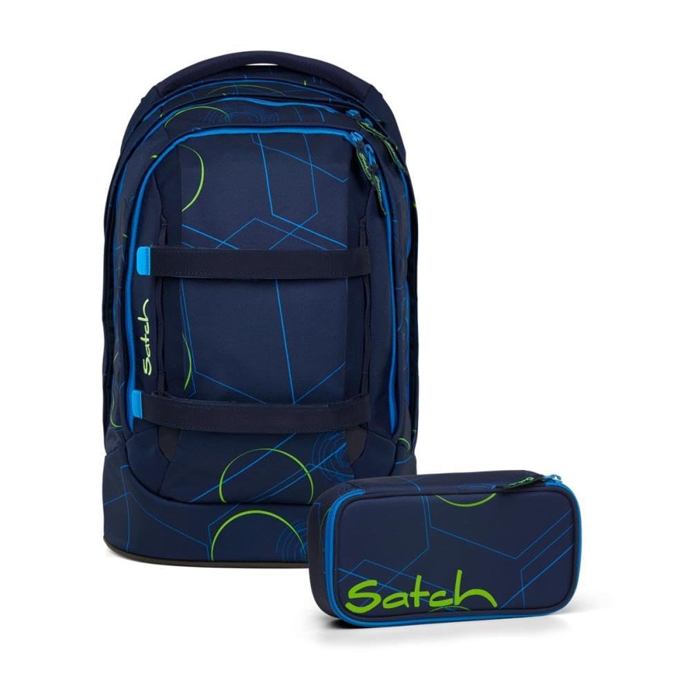 Satch Set mochila Blue Tech artículos escolares unisex poliéster reciclado multicolor