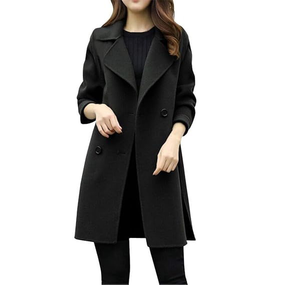 slim black coat