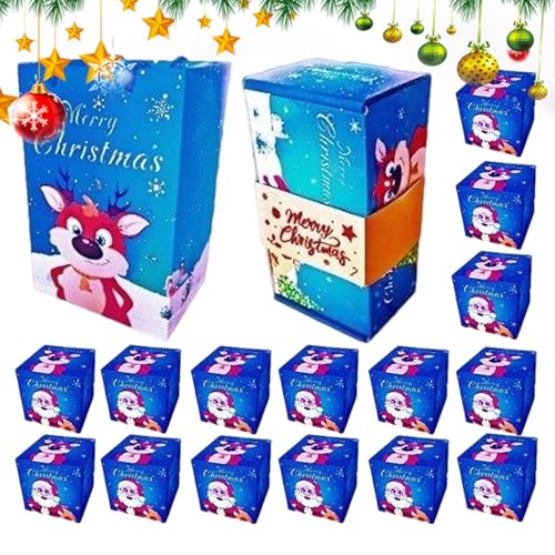蓋付きクリスマスボックス | クリスマスバウンスチョコレートマネーボックス | 折りたたみバッグ ホームパーティー バレンタイン 焼き菓子 チョコ ワイン ジュエリー収納 男女兼用 子供対応