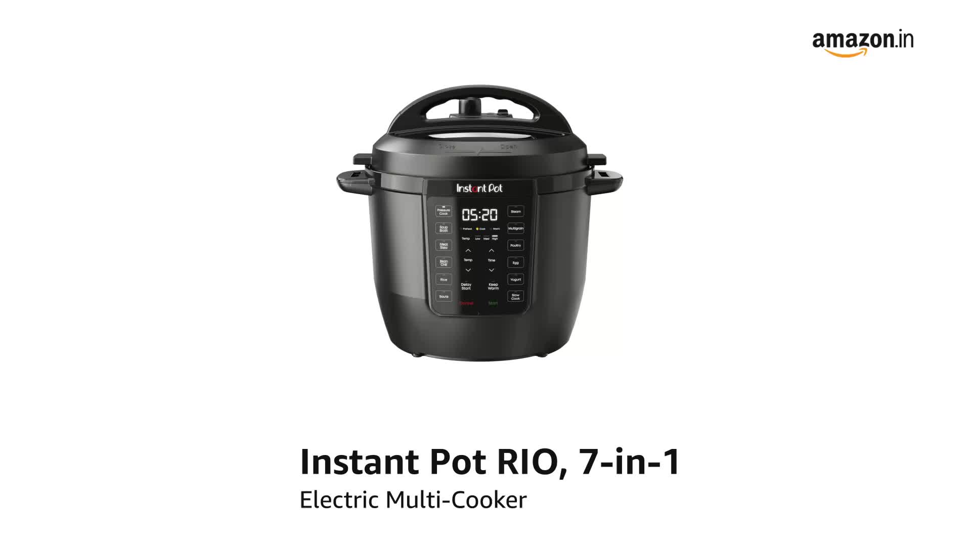 Instant Pot RIO, 7-in-1 Electric Multi-Cooker, Pressure Cooker