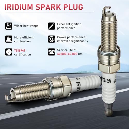 Image of Iridium Spark Plug ILZKR7B11 6 Pack for Honda Accord | Fits Honda Accord /Crosstour /Odyssey /Pilot /Ridgeline; Fits Acura MDX /RDX /TL /TSX; Fits Chrysler Pacifica; Fits Dodge Durango
