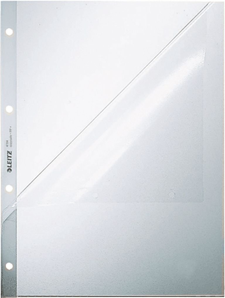 Leitz buste superiore + fori lato aperto/4784-00-03 DIN A4 PP, con stampa 130 my