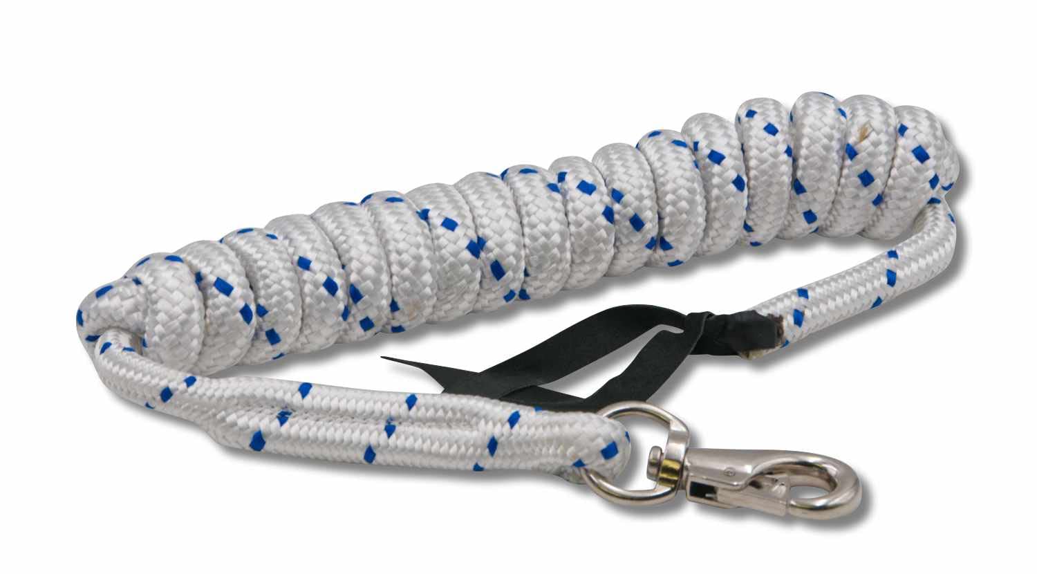 Corde De Travail Au Sol AMKA Avec Tapette En Cuir - Coton Tressé 4,25 M, Bull Snap - Équipement Équestre Western