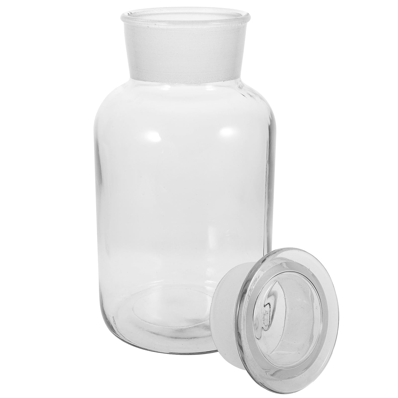 VICASKY Glas Vorratsbehälter mit Deckel 2, 5 L Luftdicht für Zucker | Kaffeebohnen, Sojabohnen, Tee, Breite Öffnung, Einfaches Befüllen, Leichtes Entnehmen, im Alltag
