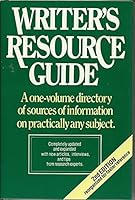 Writer's Resource Guide: 1983 0898791022 Book Cover