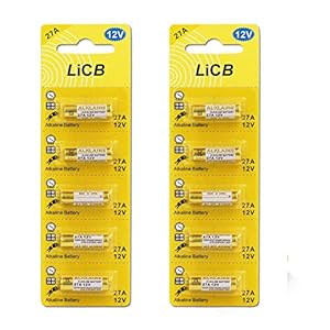 LiCB 10 stuks 27A 12V alkaline batterij, V27A LR27A MN27 L828 A27 12V batterij 3 jaar houdbaarheid 100% volledige…