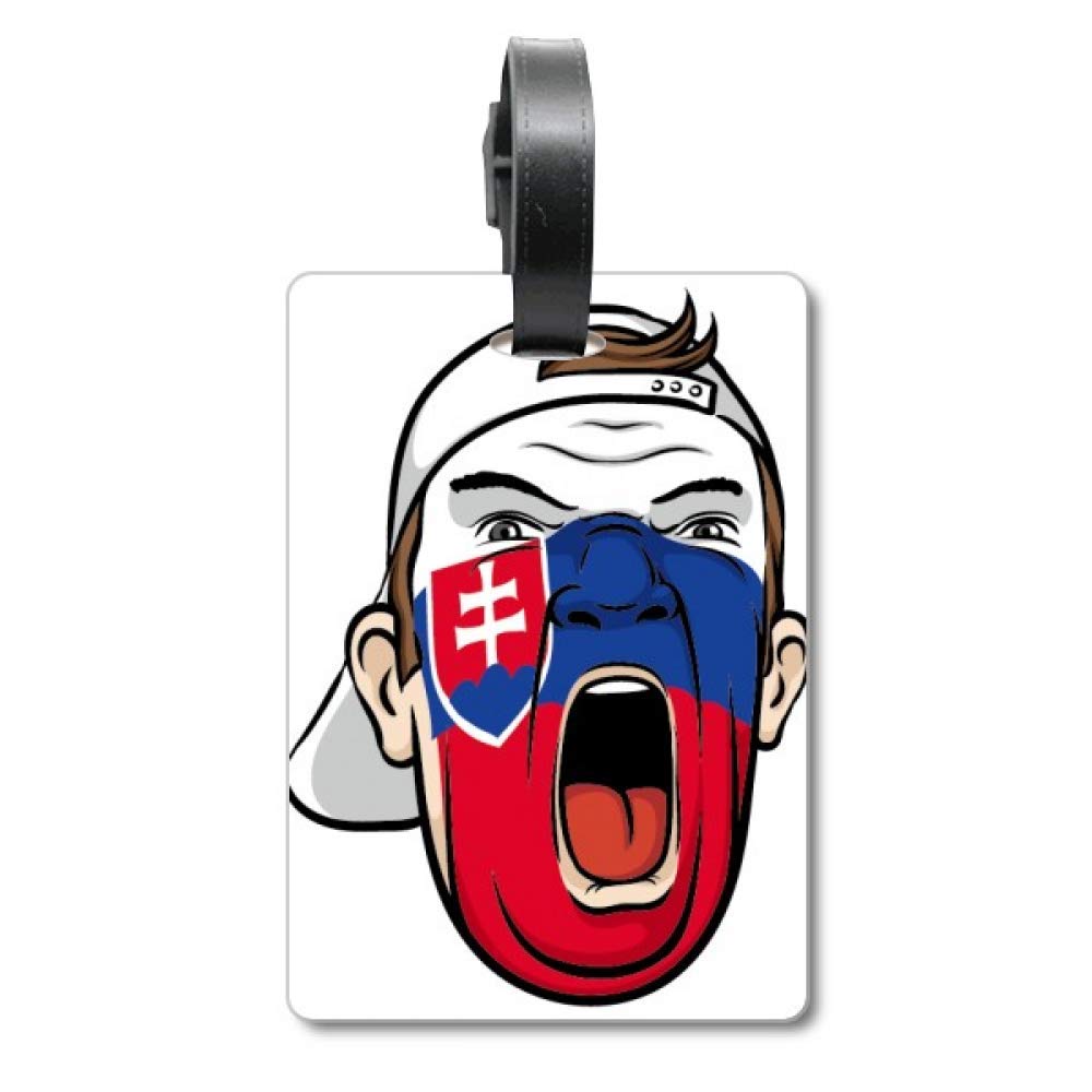 Étiquette d'identification de valise avec design Drapeau Slovaquie - 5