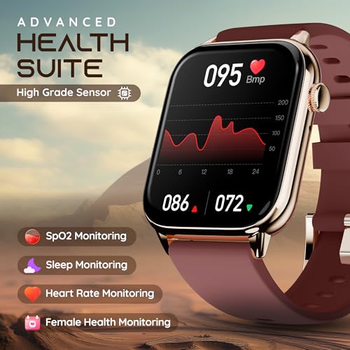 Image of Pebble Cosmos Ultra 2.0 Smartwatch for Men & Women 1.91 inch Infinite Display, Bluetooth Calling, Sleek Ultra-Thin Design Fitness & Sleep Monitor Works with Android & iOS - Copper