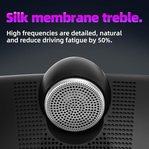 Image of Car Surface Mount Speakers Premium Bass + Silk Film Tweeter Unit High-Performance Center-Channel Speakers Audio System Universal Mid-Dash Center Console Stereo Surround Easy No-Cut Installation