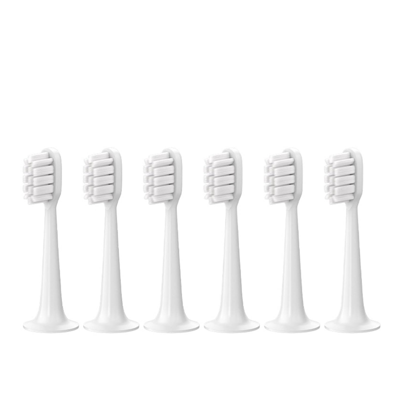 Cabezales de cepillo de dientes eléctrico, compatibles con MJIA,T300/T500/T700, tapas de cerdas suaves for dientes eléctricos sónicos, boquillas de paquete al vacío(Sensitive WH6Pcs)