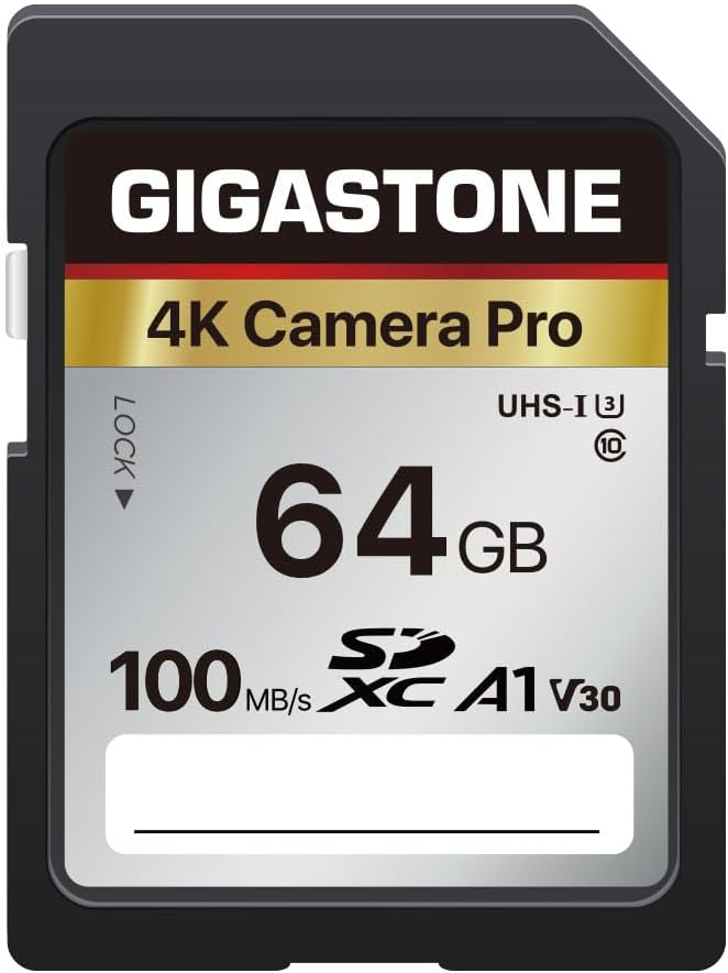 64GB SD Card, 4K Compatible