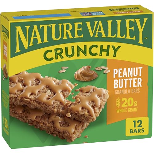 Nature Valley Crunchy Granola Bars Peanut Butter 12 Bars 8.94 OZ (6 Pouches)