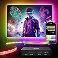 MG Smart HDMI Sync Box, RGBIC LED Backlight for 55-85 inch TVs, Immersion Light Strip for Games/Movies, Supports 4K@60Hz, Dolby Vision and HDR, Works with Alexa & Google Assistant, Video & Music Sync