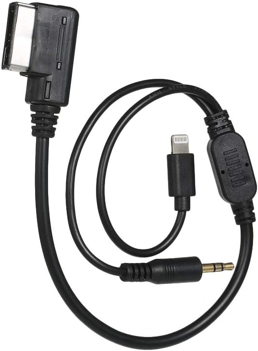 3.5mm AUX interface Adapter with line Fit For Audi VW MDI AMI MMI iPad iPhone 5 6S
