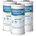 Waterdrop FXHTC Whole House Carbon Water Filter, Replacement for GE® FXHTC, GXWH40L, GXWH35F, Culligan® RFC-BBSA, American Plumber W10-PR, W10-BC, WRC25HD, 10" x 4.5" Cartridge, 5 Micron, Pack of 3