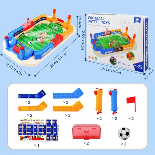 Mini Foosball Table Soccer Game for Kids: Gift Toys for 3 4 5 6 7 8-12 Year Old Boys and Girls,Indoor Sports Soccer Toy, Fun Family Board Game for Holiday Gatherings