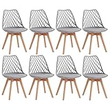 Design élégant : Le design unique du dossier creux est non seulement élégant et esthétique, mais assure également une bonne respirabilité. Il ajoute une touche d'art moderne à n'importe quel intérieur et s'intègre facilement à tous les styles de décoration