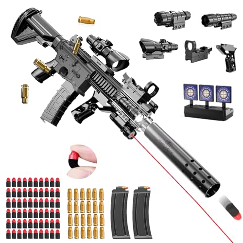 Pistolet Jouet Enfants,Mousse Soft Bullet Gun Jouet M416,Mousse Pistolet,rechargement Manuel,Soft...