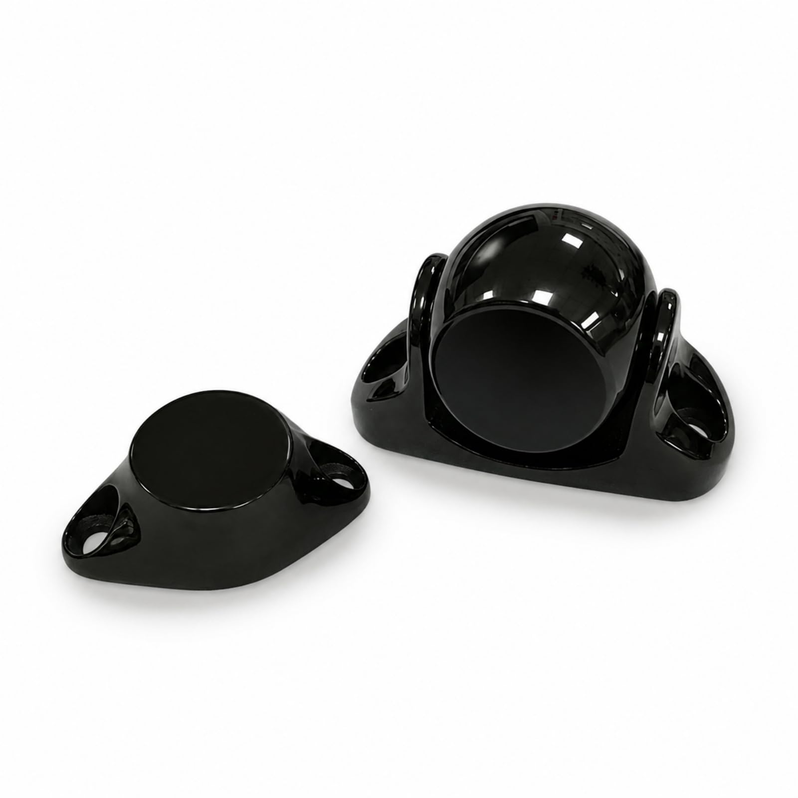 Colcolo Fermaporta in Acciaio Inox Porta Fermo Supporto Paracolpi Bloccaporte Pesante Cupola Finitura Nera Design Compatto Antinciampo Integrazione Moderna Adatto per Spazi Ridotti