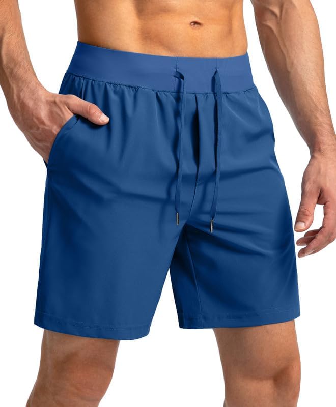 Image of Soothfeel Men's Running Shorts with Zipper Pockets 9 inch / 7 inch / 5 inch Quick Dry Eight Basketball Gym Workout Athletic Shorts