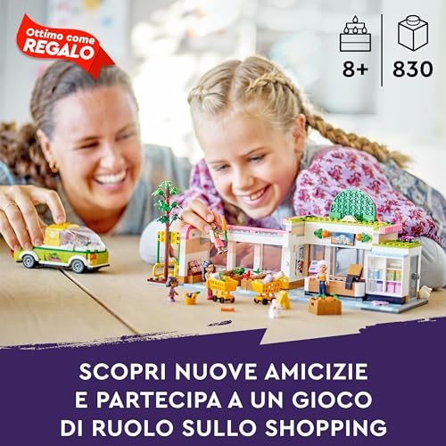 Image of LEGO Friends Organic Grocery Store 41729 Building Toy Set (830 Pieces), Multi Color