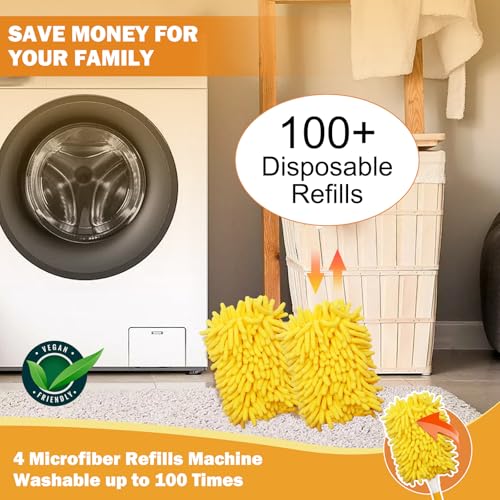 Image of Reusable Duster Refill for Swiffer, 360 Heavy Duty Dusters Refills Compatible with Swiffer Duster Refill, Microfiber Ceiling Fan Hand Duster Refills 2 Pack(Handle is Not Included)