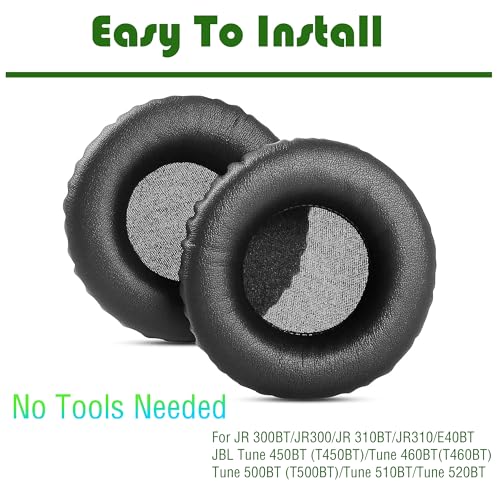 JR 300BT Headphones Replacement earpads Compatible with JR 300BT/JR300/JR 310BT/JR310/E40BT,Tune 450BT (T450BT)/Tune 460BT(T460BT)/Tune 500BT (T500BT)/Tune 510BT/Tune 520BT Headphones Ear Cushion miniatura 5