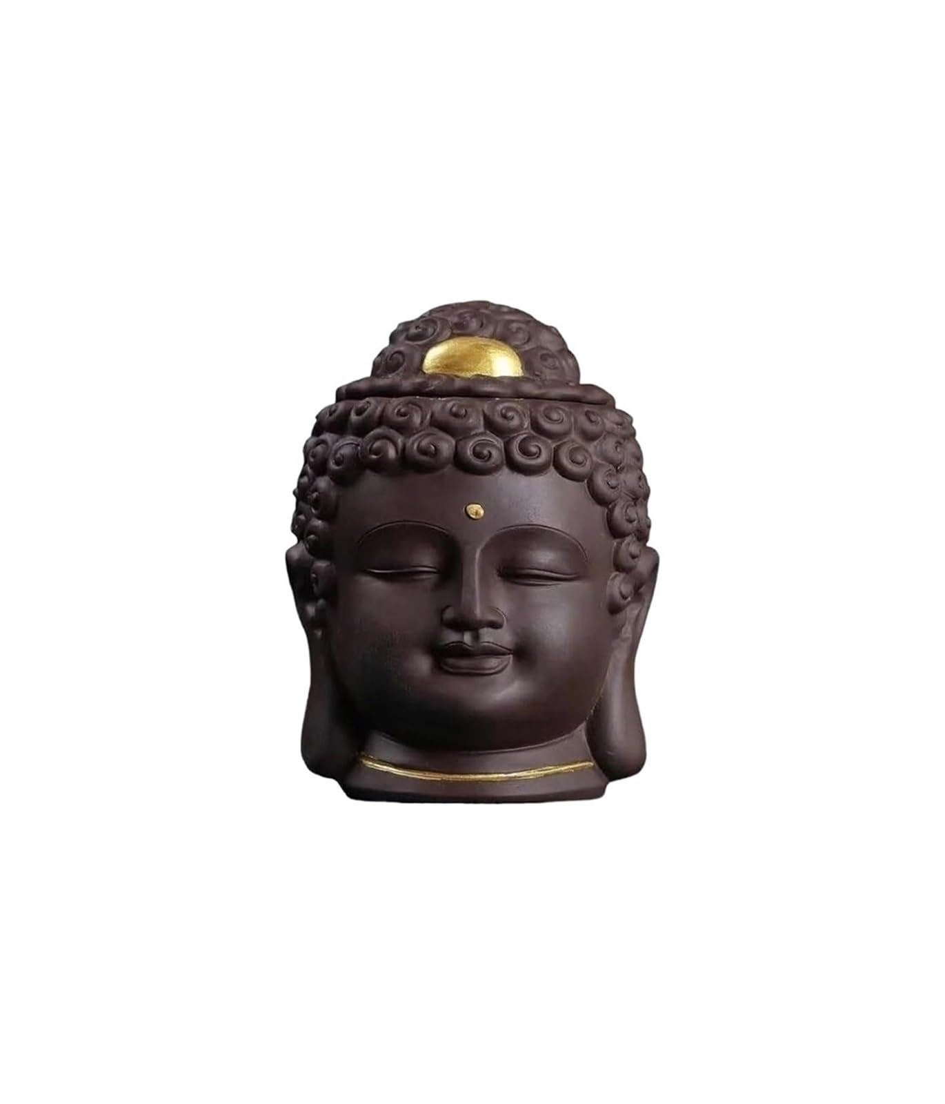 FGJsfhrDTU Glass Storage Jars, Buddha Ceramic Tea Jar Caddy Storage Tank Sealed Container Candy(B)