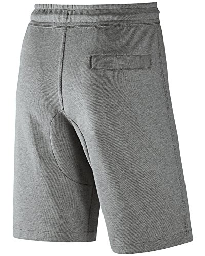 Nike Men's AV15 Fleece Sweat Shorts - Dark Grey Heather/Black, Small - Image 5