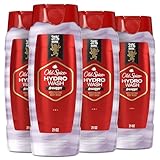 Old Spice Moisturizing Body Wash for Men, Hydro Wash, 2-in-1 Long Lasting Scent & Deep Hydration, 24/7 Shower Fresh, Swagger Scent, 21 oz (Pack of 4)