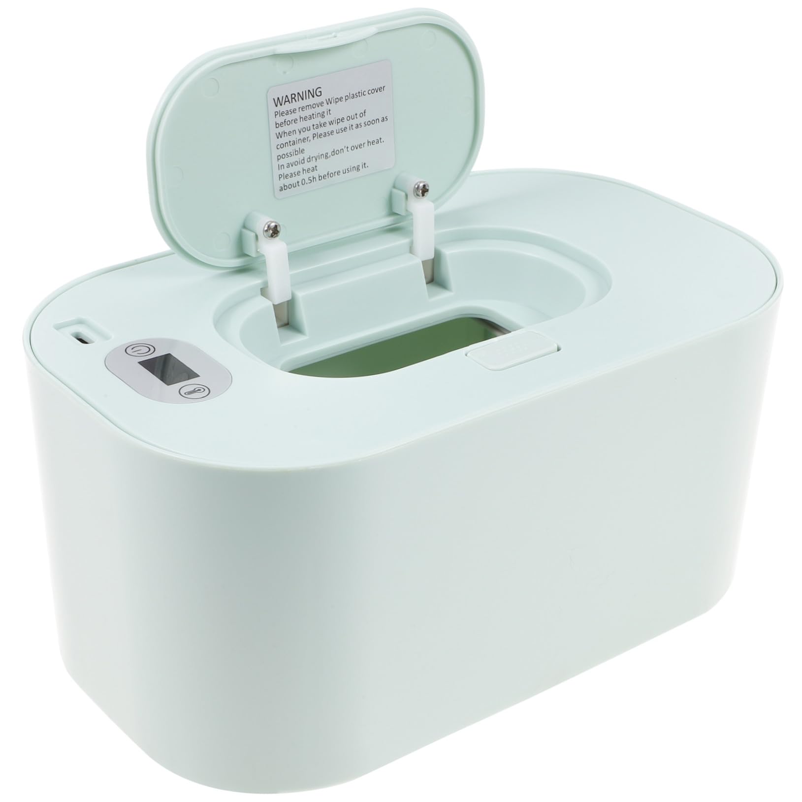Cabilock Calentador de Toallitas Húmedas para Ñiño Portátil Color Verde Temperatura Ajustable Material Abs y Pp para Casa y Coche